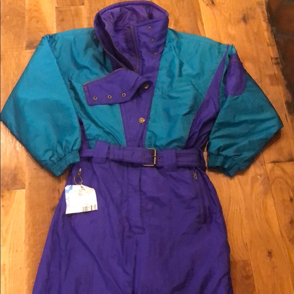 Vintage Deadstock Snow Suit Bib Onesie Costume M